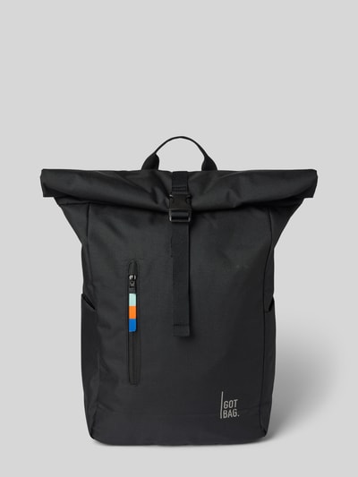 Gotbag Plecak z nadrukiem z logo model ‘Rolltop Easy’ Czarny 2