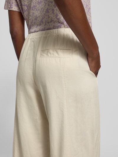 Marc O'Polo Loose Fit Leinenhose aus Baumwoll-Leinen-Mix Stein 3