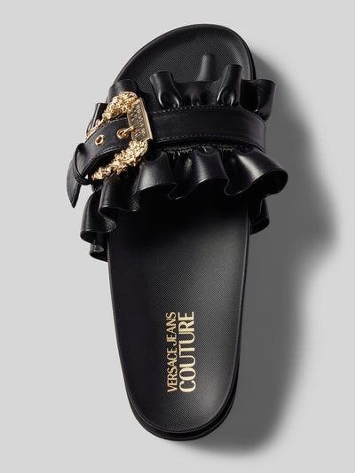 Versace Jeans Couture Slippers met doornsluiting Zwart - 3