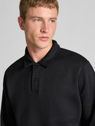 Jack & Jones Sweatshirt mit Kentkragen Modell 'BRADLEY' BLACK 3