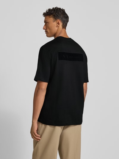 ARMANI EXCHANGE T-shirt z naszywką z logo Czarny 5