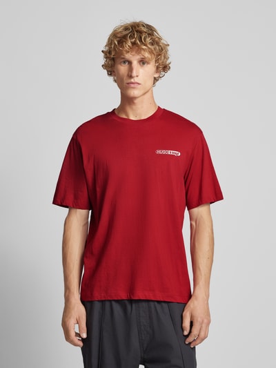 Hugo Blue Oversized T-Shirt mit Rundhalsausschnitt Modell 'Necordyl' Rot 4