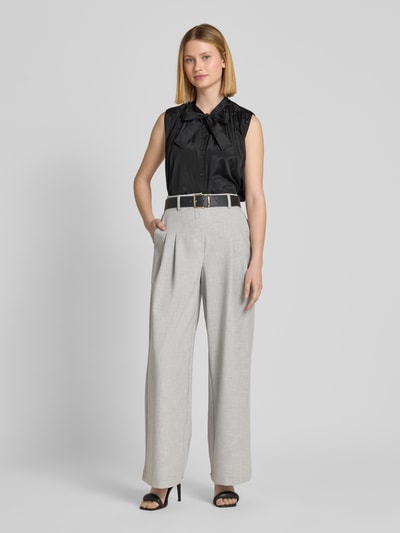 Christian Berg Woman Selection Blousetop met strik en knoopsluiting Zwart - 1