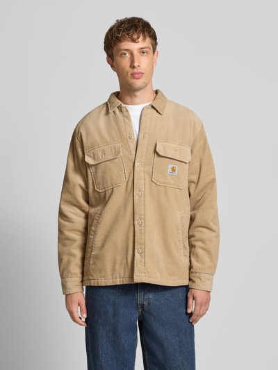 Carhartt Work In Progress Regular Fit Hemdjacke mit Brusttaschen Modell 'WHITSOME' Beige 4