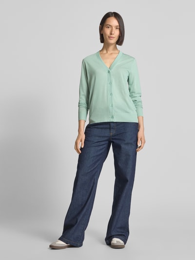 MAERZ Muenchen Kurtka z dzianiny z listwą guzikową Miętowy 1