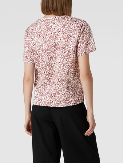 Weekend Max Mara T-shirt met gebloemd all-over motief, model 'Fiorina' Ecru - 5