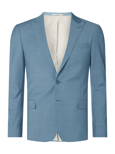 Bertoni Slim Fit 2-Knopf-Sakko aus Schurwollmischung Modell 'Ludvigsen' Bleu 1