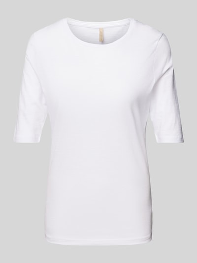 Soyaconcept T-Shirt mit Rundhalsausschnitt Modell 'Babette' Weiss 2