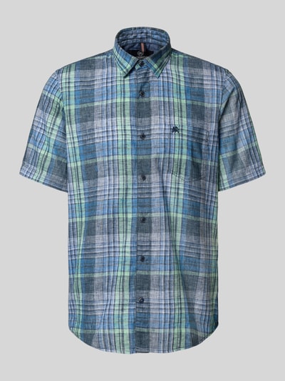 Lerros Regular fit vrijetijdsoverhemd met kentkraag Zwart - 2