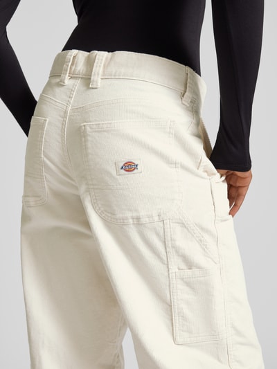 Dickies Stoffhose mit französischen Eingrifftaschen Modell 'CORDUROY' Offwhite 3