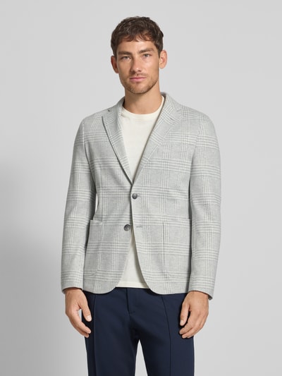 BOSS Slim fit colbert van Italiaanse jersey, model 'HANRY' Lichtgrijs - 4