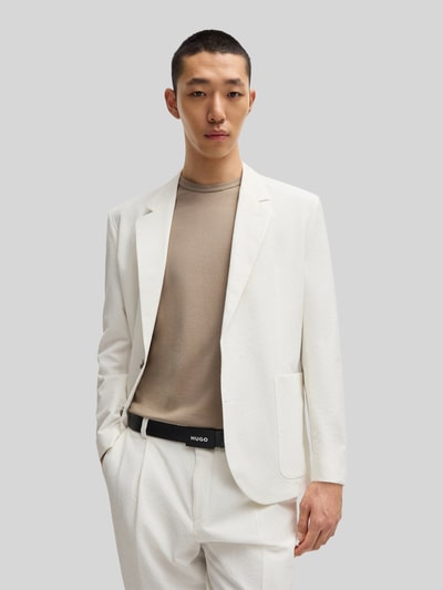 HUGO Leren riem met koppelsluiting, model 'GILAO-Z' Zwart - 1