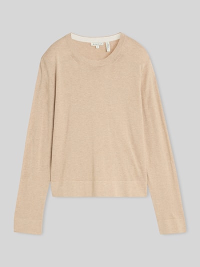 Tom Tailor Regular Fit Pullover aus Baumwoll-Mix mit Seiden-Anteil ' Weiss 2
