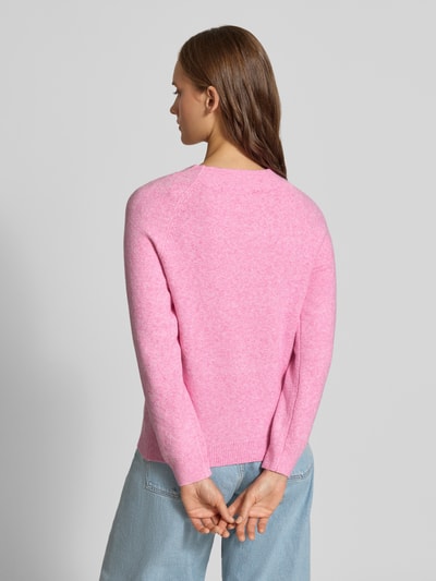 ONLY Regular Fit Pullover mit Rundhalsausschnitt Modell 'RICA' Pink Melange 5