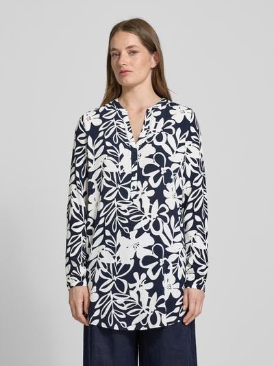 Christian Berg Woman Blusenshirt in Überlänge Dunkelblau 4