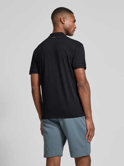 Napapijri Regular Fit Poloshirt mit Label-Stitching Modell 'elbas' Black 5