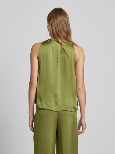 Luisa Cerano Blousetop met knoopdetail Grasgroen - 5