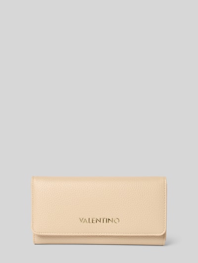 VALENTINO BAGS Portemonnaie mit Label-Schriftzug Modell 'ALEXIA' Ecru 1