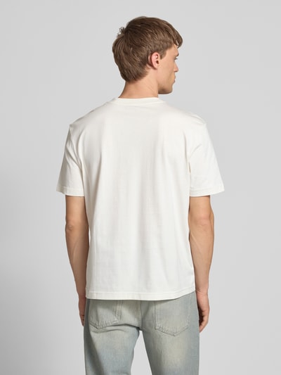 Calvin Klein Jeans T-Shirt mit Label-Print und Rundhalsausschnitt Offwhite 5