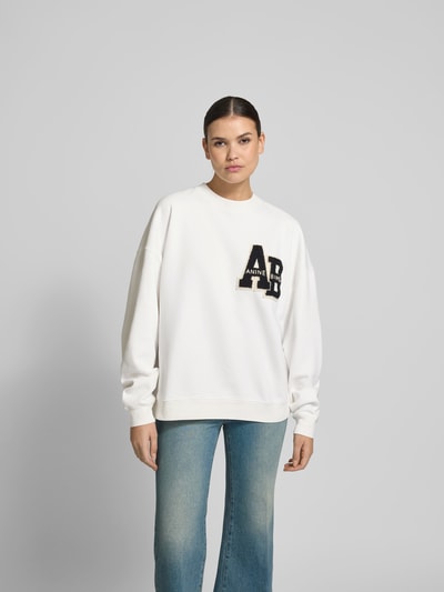 Anine Bing Sweatshirt mit Label-Detail Offwhite 4