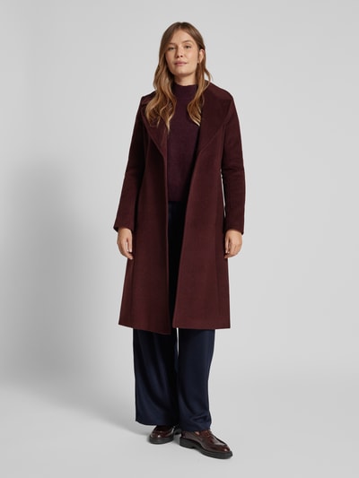 Lauren Ralph Lauren Mantel aus Woll-Mix mit Reverskragen Bordeaux 1