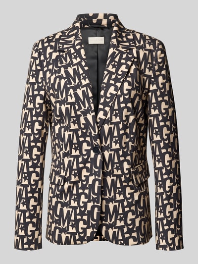 Milano Italy Slim fit blazer met reverskraag Grafiet - 2