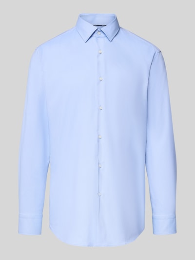 BOSS Slim Fit Hemd mit einreihiger Knopfleiste Modell 'HANK' Bleu 2