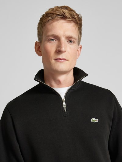 Lacoste Gebreide pullover met opstaande kraag Zwart - 3