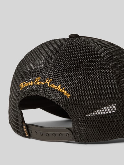 DEUS EX MACHINA Trucker-pet met labelstitching, model 'CITADEL' Zwart - 3