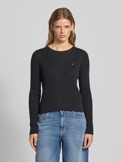 Levi's® Kardigan z dzianiny z okrągłym dekoltem model ‘RORY’ Czarny 4