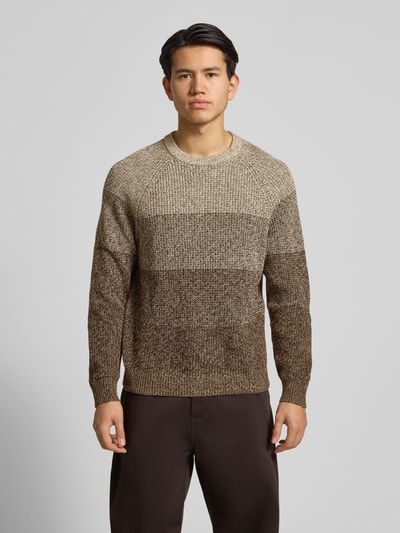 Only & Sons Relaxed fit gebreide pullover van puur katoen, model 'BIRK' Beige - 4