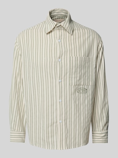 ANOTHER COTTON LAB Oversized Freizeithemd mit Brusttasche Hellgruen 2