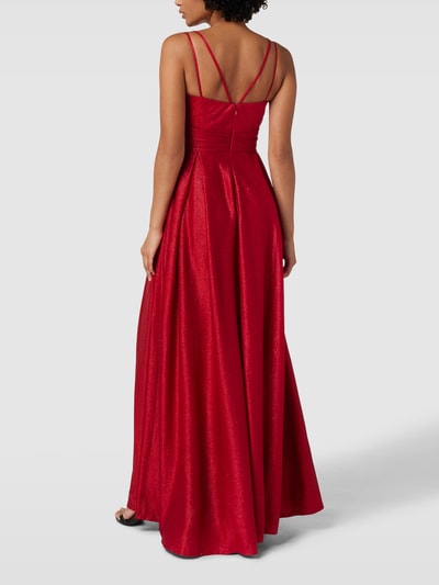 Jake*s Cocktail Abendkleid mit Herz-Ausschnitt Rot Melange 5