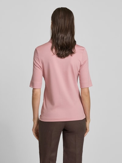Christian Berg Woman Poloshirt met korte knoopsluiting Oudroze - 5