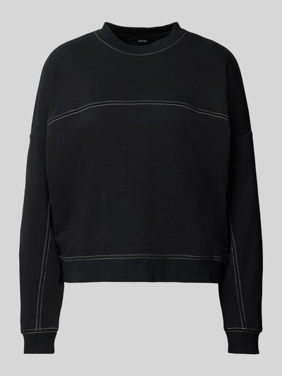 Vero Moda Comfort Fit Sweatshirt mit Kontrastnähten Modell 'CARLA' Black 2