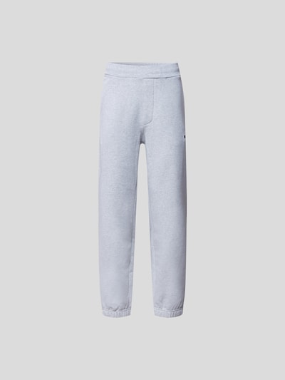 MSGM Sweathose mit Label-Print Hellgrau meliert 2