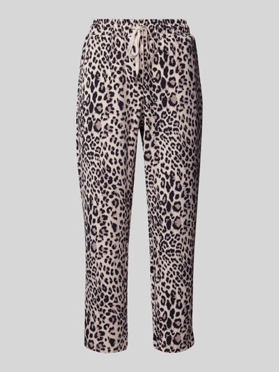 Christian Berg Woman Sweatpants mit Animal-Print Sand 2