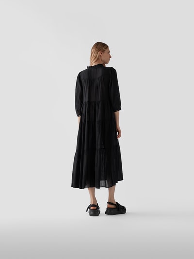 Honorine Midikleid mit V-Ausschnitt Schwarz 5