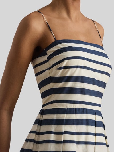 Lauren Ralph Lauren Körpernahes Cocktailkleid aus Baumwoll-Mix Dunkelblau 3