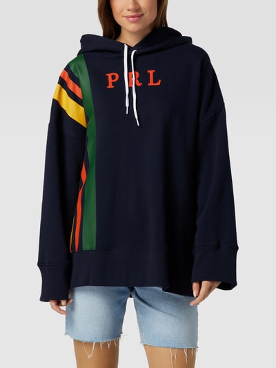 Polo Ralph Lauren Bluza z kapturem i paskiem w kontrastowym kolorze Granatowy 4