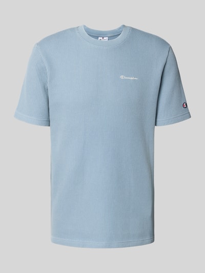 CHAMPION T-shirt met structuurmotief en ronde hals Rookblauw - 2