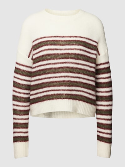 Marc O'Polo Strickpullover mit Streifenmuster Offwhite 2