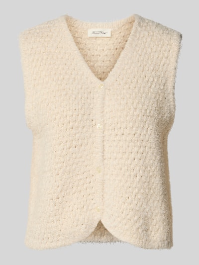 American Vintage Strickjacke in Bouclé-Optik Modell 'CYANBAY' Offwhite 2