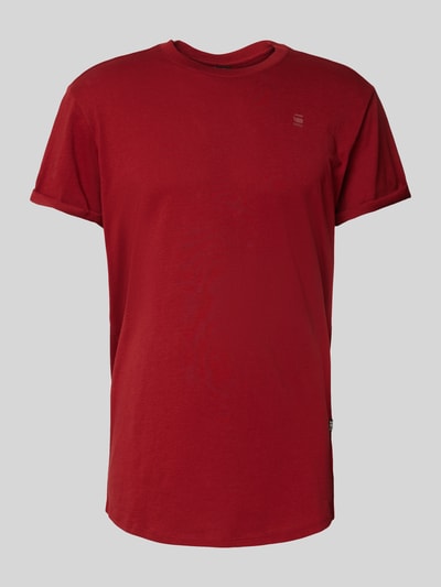 G-Star Raw T-Shirt mit Label-Print Rot 2