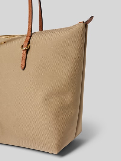 Lauren Ralph Lauren Handtas met labelapplicatie, model 'KEATON' Taupe - 3