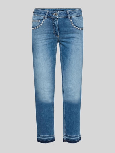 Betty Barclay Slim fit jeans met studs Jeansblauw - 2