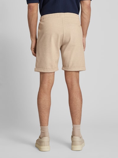 MCNEAL Korte regular fit broek met tunnelkoord Beige gemêleerd - 5