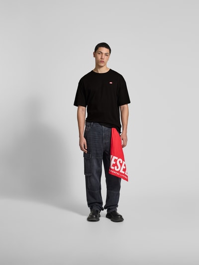 Diesel T-Shirt mit Label-Print Black 1