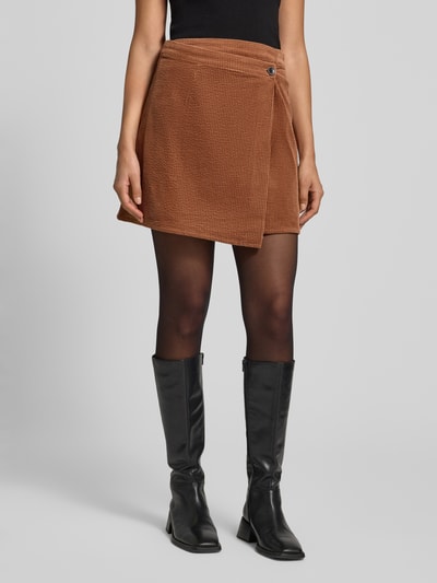 Gestuz Wikkelrok van corduroy, model 'cortes' Camel - 4