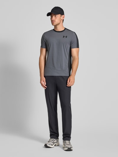 Under Armour T-Shirt mit geripptem Rundhalsausschnitt Graphit 1